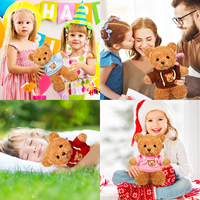Ours en peluche personnalisé éco-responsable et économe en énergie avec logo, ours en peluche doux pour enfants, animaux de compagnie, cadeaux, 15 cm