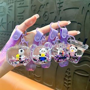En gros, porte-clés en plastique mignon en forme d'animal de dessin animé avec liquide, pendentif pour sac, pour clés de voiture et comme cadeaux - Product Image 1