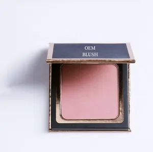 Own Brand Soft Individual Blush Paper Box Makeup Vegan Blusher Powder Cosmetics Light Fair Dark Skin Tones Waterproof Matte