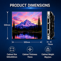 Pantalla LED Interior P1.2 P1.5 P1.8 P2.5, Video Wall sin Costuras, Pantalla LED TFT de Paso Fino para Cine en Casa y Salas de Conferencias