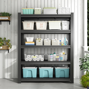 5-Tier <strong>Wire</strong> Mesh Storage Shelf with 150KG Load, Steel <strong>Rack</strong> and Shelving System for Warehouse Goods Storage - Product Image 5