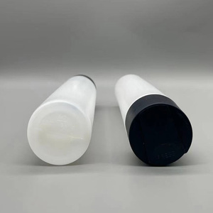 Flacon de luxe 250 ml en plastique HDPE mat cylindrique rond avec bouchon à disque pour gel <span class=keywords><strong>douche</strong></span>, shampoing et après-shampoing (8 oz) - Product Image 5