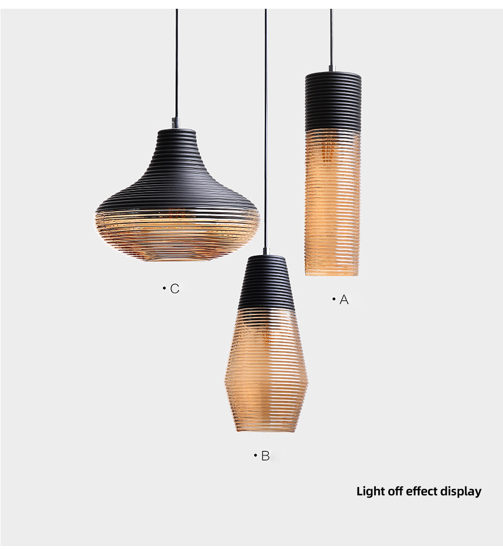Wholesale Antique Art Glass Pendant Light Hotel Home Decor Hand Blown Stained Glass Hanging Lamp For Living Room