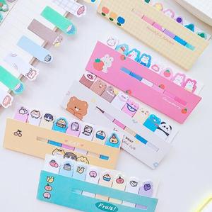 Dễ thương phim hoạt hình động vật tự dính ghi chú Bookmark văn phòng sinh viên văn phòng chỉ số bài 12,5x5cm - Product Image 5