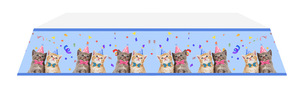 Vaisselle jetable thème chat, lot <span class=keywords><strong>de</strong></span> vaisselle jetable, pour fête d'<span class=keywords><strong>anniversaire</strong></span> - Product Image 2