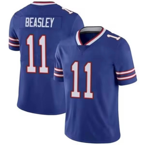 BUF 17 Josh Allen 14 Stefon Diggs 40 Von Miller 27 Tre'Davious White Topkwaliteit US America gestikt voetbaltenue - Product Image 6
