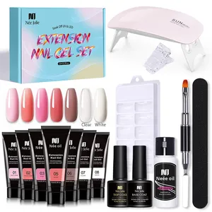 Nee Jolie - Juego de Gel de Extensión de Uñas de Estilo Francés, 15 ml, Resistente al Agua, No Tóxico, Sin Bandeja de Papel, Secado Rápido, Caja de Color, No Necesita Lavado - Product Image 4