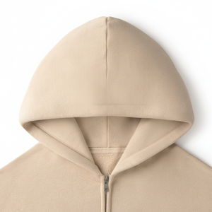 Sweat-shirts à fermeture éclair pour hommes de qualité supérieure, 100% coton molletonné, écologiques, logo personnalisé, impression numérique, broderie, streetwear élégant - Product Image 4