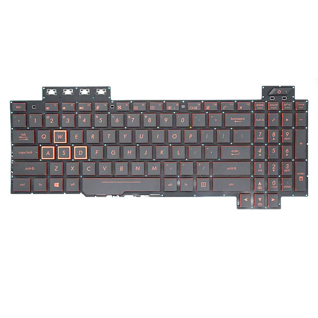 Keyboard for Asus FX504 FX80GE FZ80G ZX80G GL703 FX86S/F FX505 Laptop Keyboard Notebook Keyboard with Backlit for Asus Laptop