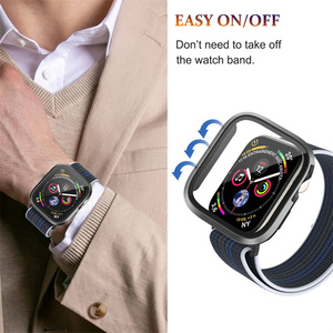 Caja de Reloj de Metal Premium con Cristal Templado para <span class=keywords><strong>Apple</strong></span> <span class=keywords><strong>Watch</strong></span>, Protector de Pantalla de Aleación para IWatch Series - Product Image 5