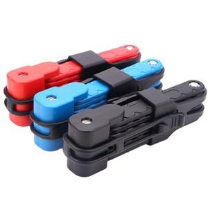 ล็อคจักรยานแบบพับได้เหล็กคาร์บอนป้องกันการโจรกรรมสำหรับจักรยานเสือภูเขาจักรยานเสือหมอบอุปกรณ์ปั่นจักรยาน - Product Image 5