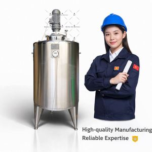 CE Certified Stainless Steel Mixing Tank Jacketed Heating Cooling Agitator Custom Mixer for Sauce Cream Cosmetics Chemicals - Product Image 3