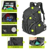 Sac à dos de moto imperméable grande capacité pour voyage en moto, vente en gros d'usine