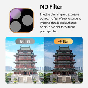 Filtre de poche léger pour appareil photo B270 en verre optique HD, filtre ND (densité neutre) et UV (Black <span class=keywords><strong>Mist</strong></span>) pour iPhone 17 <span class=keywords><strong>Pro</strong></span> Max - Product Image 5