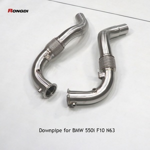 Made in China Hot Sale Stainless Steel Straight Exhaust Downpipe System Header Pipes for BMW 550i 650i 750i F10 F12 N63 4.4T - Product Image 5