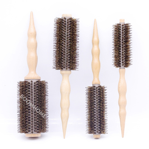 Roll Hair <strong>Brush</strong> Wood 2022 New Design Artist Painting Custom Hair Dye Comb <strong>Round</strong> <strong>Brush</strong> Wooden 4 Pcs Set Boar a Hair-<strong>brush</strong> - Product Image 1