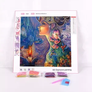 Kit Peinture Diamant 5D Grand Requin Blanc - 30x40cm - DIY Déco Murale - Perles Strass Brillantes - Sans Cadre
