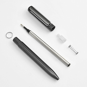 Bolígrafo Publicitario con Botón de Presión, Negro, Personalizable, para Uso en Oficina - Product Image 2