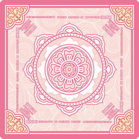 Tapis de jeu de Mahjong américain Funky Trade, motif floral Mandala orné, tapis de table carré, insonorisant, antidérapant, en caoutchouc