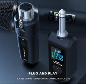 Dajiang không dây <span class=keywords><strong>Microphone</strong></span> Transmitter receiver 2.4GHz, XLR <span class=keywords><strong>Microphone</strong></span> hệ thống không dây, sạc không dây Mic adapter - Product Image 6