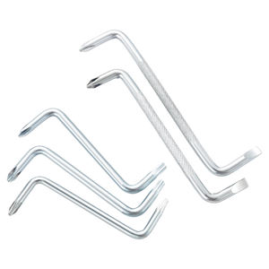 Tournevis à double extrémité de type Z, cruciforme et <span class=keywords><strong>clé</strong></span> hexagonale à fente <span class=keywords><strong>plate</strong></span>, petit tournevis décalé en forme de Z pour les espaces restreints - Product Image 1