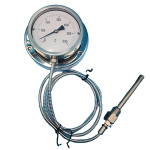 Bảng điều khiển gắn kết ngành công nghiệp sử dụng nhiệt độ cao phạm vi (0 ~ 600c) Thép không gỉ từ xa đọc mao mạch Nhiệt kế - Product Image 1