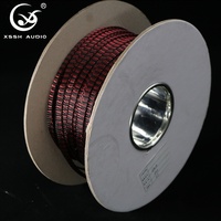 YIVO XSSH HIFI Funda trenzada de nailon y cobre esmaltado de 6-15mm para cable de audio, video y alimentación DIY, cubierta protectora de red y suspensión