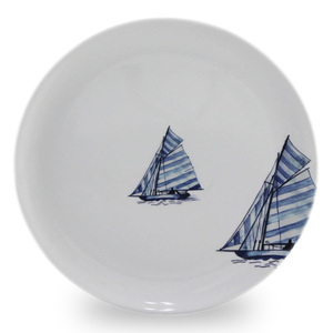 Juego <span class=keywords><strong>de</strong></span> Vajilla <span class=keywords><strong>de</strong></span> Melamina <span class=keywords><strong>de</strong></span> 16 Piezas con Diseño <span class=keywords><strong>de</strong></span> <span class=keywords><strong>Velero</strong></span>, Colección Económica para Servir Platos Principales, Sopas Calientes y Guarniciones - Product Image 3