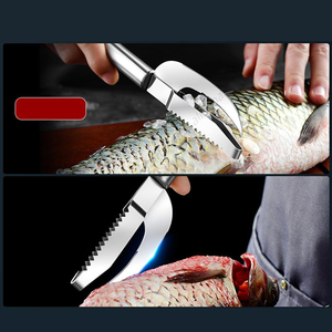 Couteau de cuisine domestique en acier inoxydable épaissi CXT124 pour écailler le poisson, petit outil de boucherie - Product Image 5