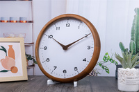 Jam Dinding Kayu Pinus Modern Terinspirasi Desain Modern, Hiasan Dinding Kayu, Jam Dinding Kayu Senyap