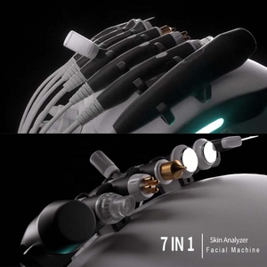 2025 mới Xách Tay Kim Cương Microdermabrasion Hydro vẻ đẹp trên khuôn mặt máy 7 trong 1 đa chức năng chăm sóc da UV oxy cơ thể - Product Image 4