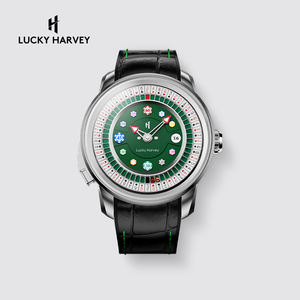LUCKY HARVEY Player Series Poker <span class=keywords><strong>Roulette</strong></span> Montre pour homme Montre mécanique automatique lumineuse à figurine mobile - Product Image 1