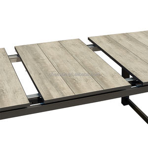 लक्जरी रेस्तरां फर्नीचर आउटडोर टेबल एल्यूमीनियम गार्डन फर्नीचर आधुनिक विस्तार पैटियो सिरेमिक टॉप में डाइनिंग टेबल - Product Image 4