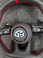 Convient pour Audi A3 A4 B9 A5 RS3 RS4 RS5 S3 S4 S5 RS6 RS7 S6 B8.5 Volant complet amélioré en fibre de carbone avec LED, modèle sport