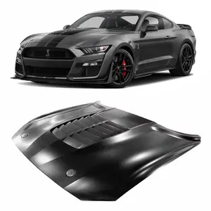 Aluminum Auto Bonnet Engine Hood With Outlet Fit For Ford Mustang GT500 2015 2017 OEM ADV-HDM-FM15GT500-AL