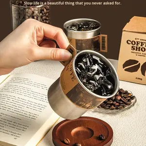 เทียนหอมอโรมาเธอราพี กลิ่นกาแฟออร์แกนิค 100% สร้างสรรค์ หรูหรา เป็นมิตรกับสิ่งแวดล้อม สำหรับตกแต่งบ้าน กลิ่นหอมสดชื่น สำหรับเทศกาลอีสเตอร์และรอมฎอน - Product Image 2