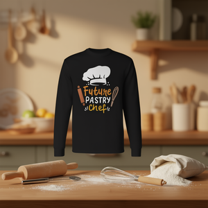 T-shirt à manches longues mignon pour enfants, décorations d'anniversaire pour les futurs pâtissiers et boulangers - Product Image 3