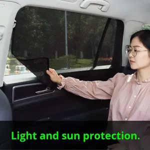 Cortinas Magnéticas para Ventanas de Coche, de Poliéster con Malla Engrosada y Encriptada, con 10 Imanes Fuertes, para Interiores de Verano - Product Image 3