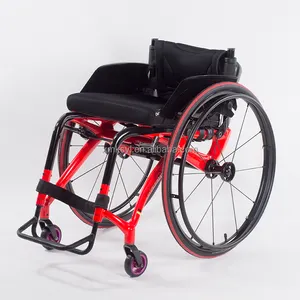 Lightweight Folding Transport Carbon fiber Wheelchair with U-foot pedal