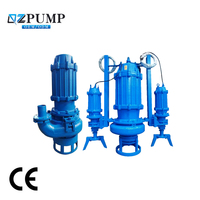 Pompa Lumpur Submersible ZJQ Desain Sentrifugal Tahan Lama Anti Korosi untuk Limbah Terendam, Pompa Dredge Aliran Tinggi