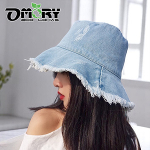 Sombrero de Pescador Estilo Japonés OMORY, Gorra de Mezclilla Lavada, Color Sólido Retro, Venta al Por Mayor - Product Image 2
