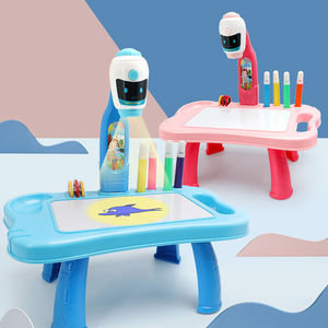 キッズ子供用多機能テクニカルLEDプロジェクションアートドローイングテーブル、プロジェクターおもちゃ、キッドドローボード、ドローイングボード - Product Image 3