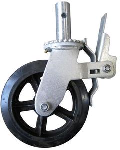 galvanized heavy duty 6 8 inch fixed scaffolding caster wheel