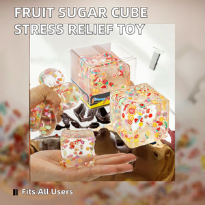 Nuevo Juguete Antiestrés de Maltosa en Forma de Bola de Azúcar, Cubo de Fruta Blandito, Material TPR, Edad 14+ - Product Image 2