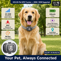 Traceur GPS intelligent mini étanche OEM pour chiens et chats, application gratuite, sans abonnement, suivi en temps réel, alerte géofence