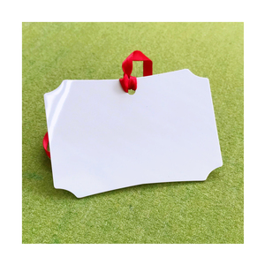 เครื่องประดับ RTS อลูมิเนียมเปล่าแขวนสองด้านประดับด้วยริบบิ้นสีแดง-กลม /<span class=keywords><strong>benelux</strong></span>/prague/xmas บอล - Product Image 5