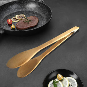 ชุดเครื่องครัวด้ามไม้กันลื่นที่คีบบาร์บีคิวสำหรับทำอาหารเชฟของขบเคี้ยวสำหรับสลัด<span class=keywords><strong>หมู</strong></span>สับขนมปังทอดปลอดภัย - Product Image 6