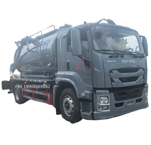 Camion d'aspiration d'eaux d'égout du conducteur 20000L d'ISUZU 4x2 avec la pompe à vide pour aspirer le camion d'aspiration de bateau-citerne d'égout de vide d'eaux usées - Product Image 1