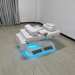 Calidad Superior eléctrica 4 Motor calefacción ajustable Spa salón pestañas cama Silla de belleza tratamiento Facial mesa de masaje - Product Image 6