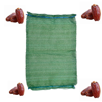 100% HDPE Raschel gebreide ademende mesh zak 1mm mesh 90x100cm 100x110cm voedselveilig gesneden voor groene dadelpalm fruitkwekerij